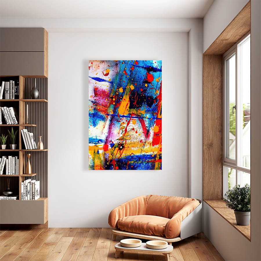 Cuadro Decorativo Abstracto Estilo Oleo #14V 60 X 40