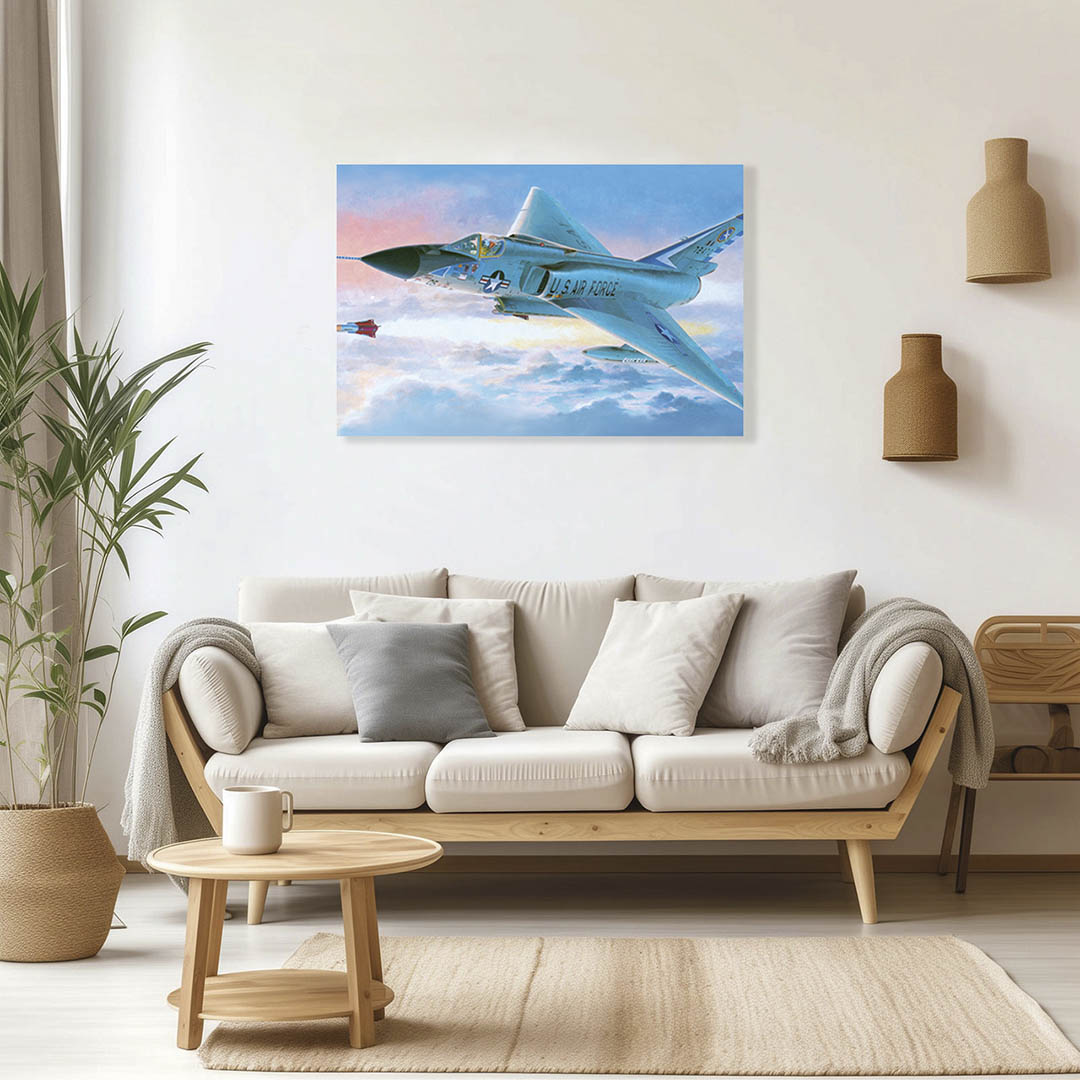 Cuadro Decorativo Avión Jet de Guerra #19 90 X 60