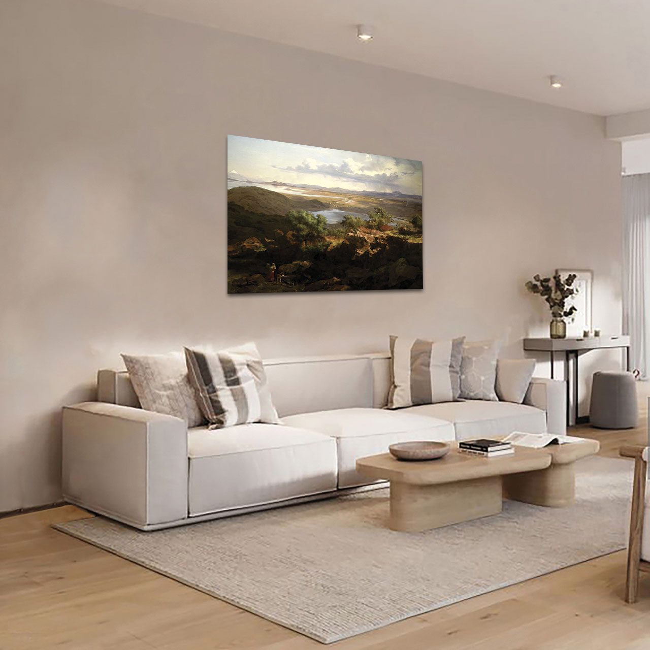 Cuadro Decorativo El Cerro de Santa Isabel José Ma Velasco 90 X 60