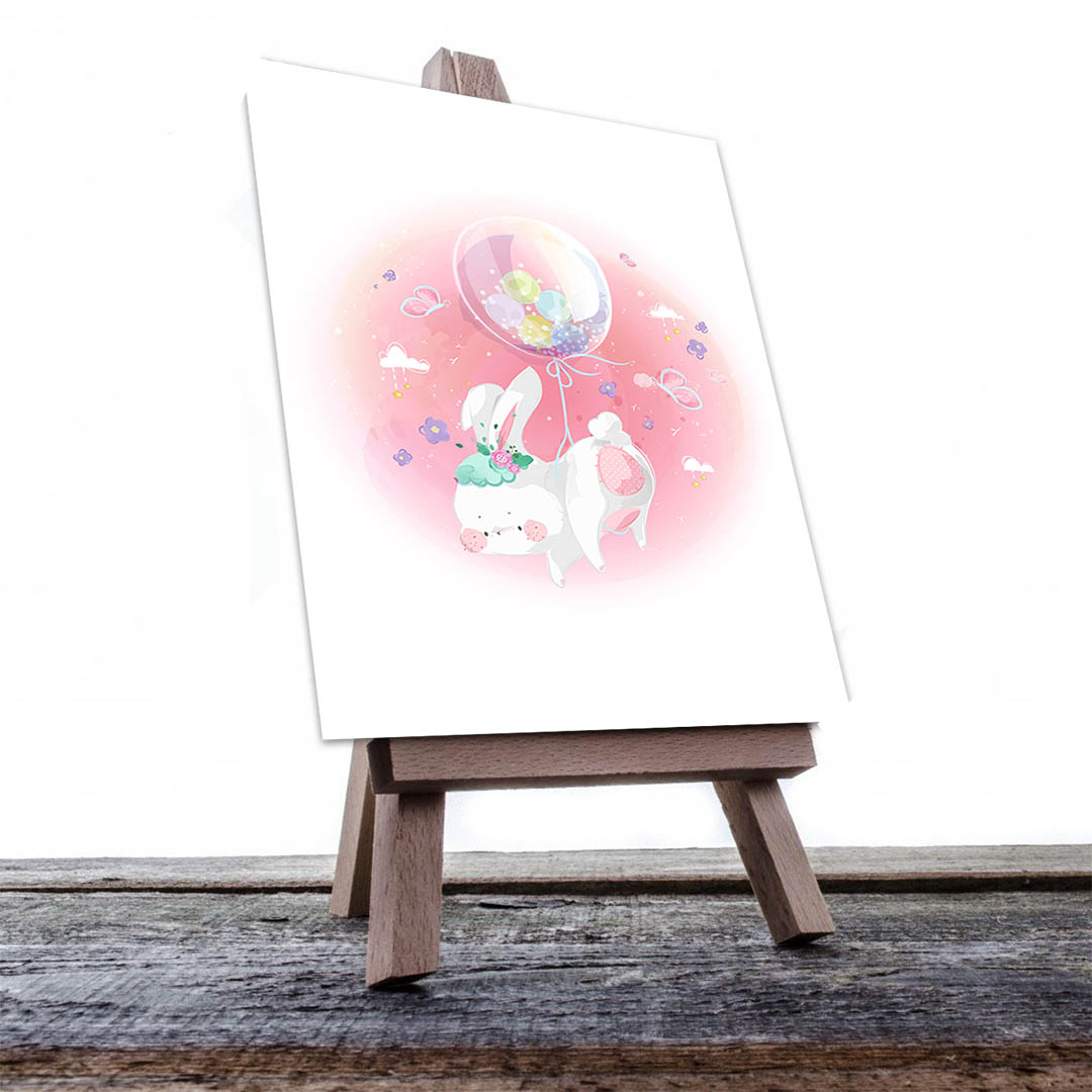 Cuadro Decorativo Infantil Conejo #57 60 X 40
