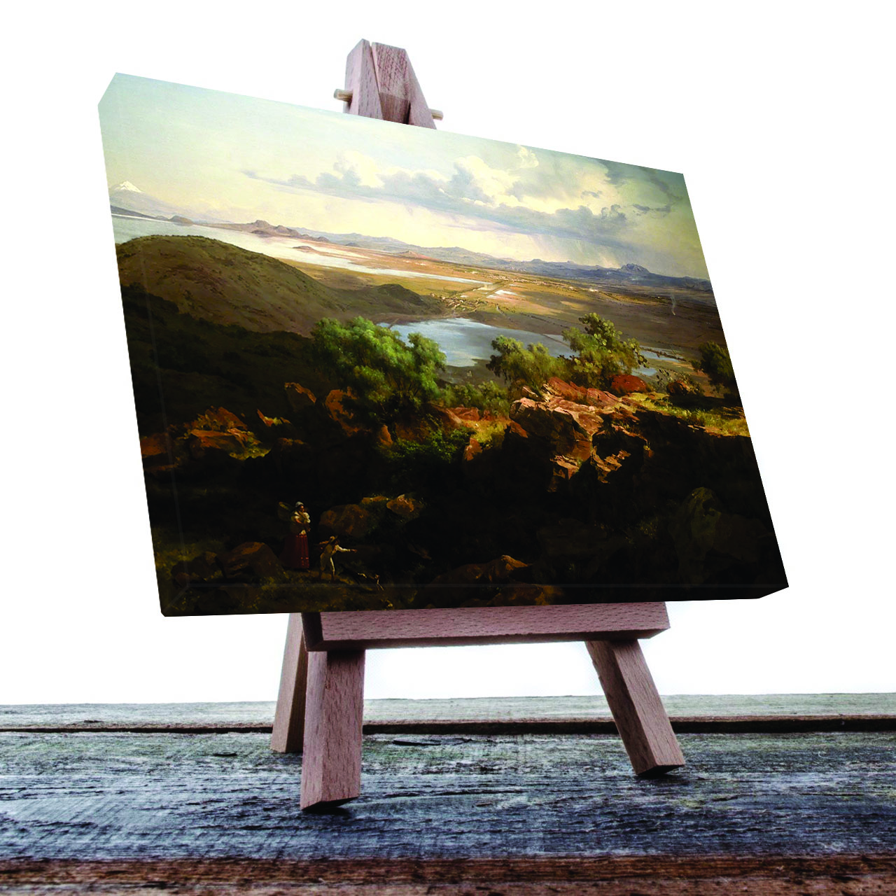 Cuadro Decorativo El Cerro de Santa Isabel José Ma Velasco 90 X 60