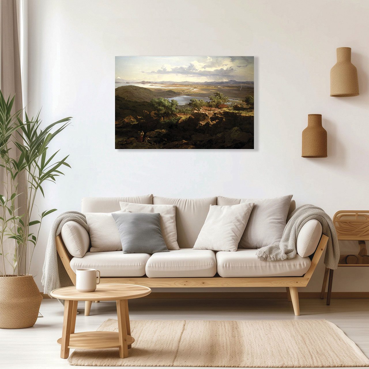 Cuadro Decorativo El Cerro de Santa Isabel José Ma Velasco 90 X 60