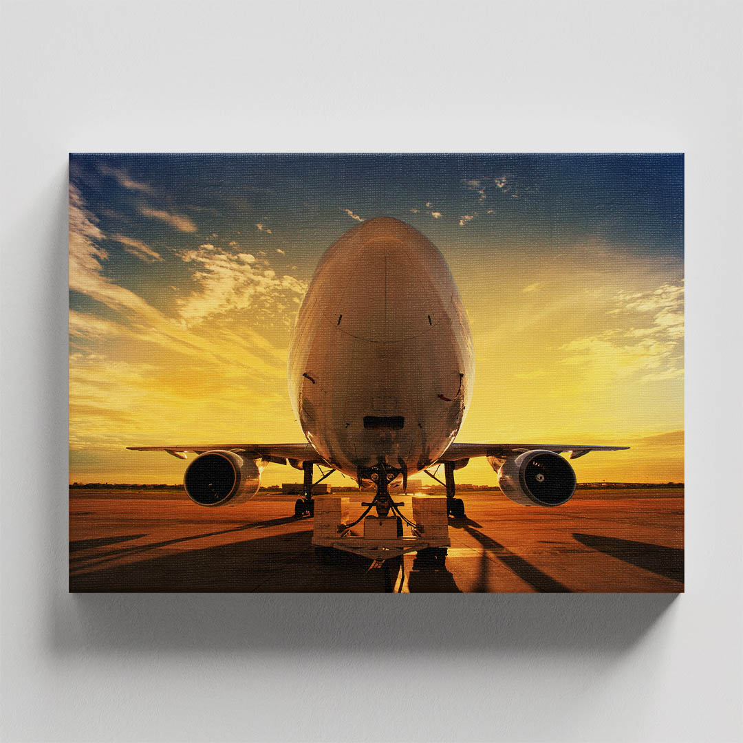 Cuadro Decorativo Avión de frente #2 90 X 60