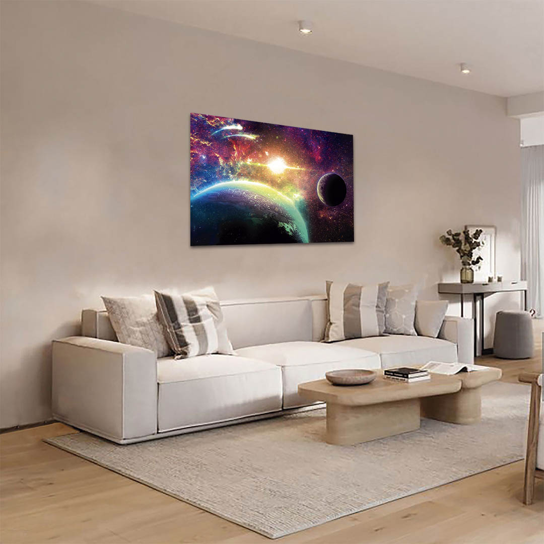 Cuadro Decorativo Sci-Fi de Planetas #50 60 X 40