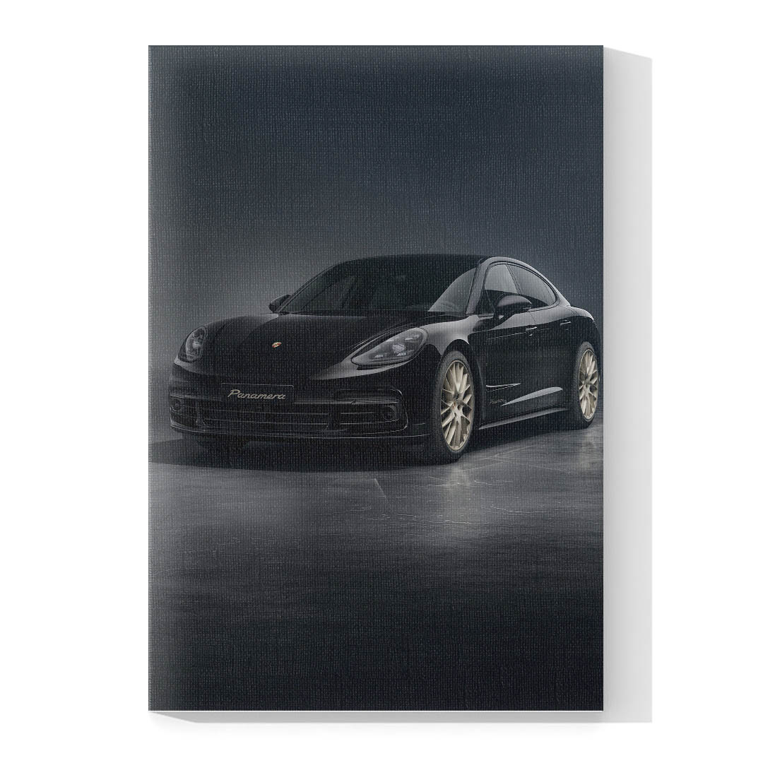 Cuadro Decorativo de Automóvil Deportivo Porsche Negro #5 90 X 60