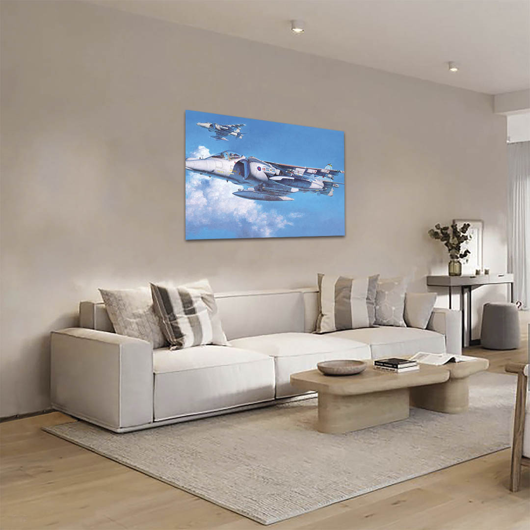 Cuadro Decorativo Avión Jet de Guerra #20 90 X 60