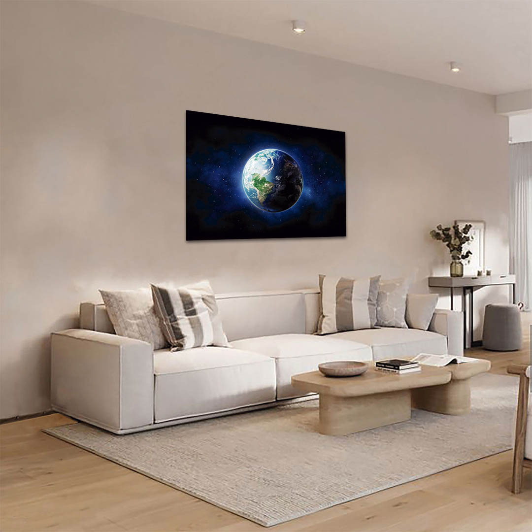 Cuadro Decorativo de la Tierra vista desde el Espacio #56 60 X 40