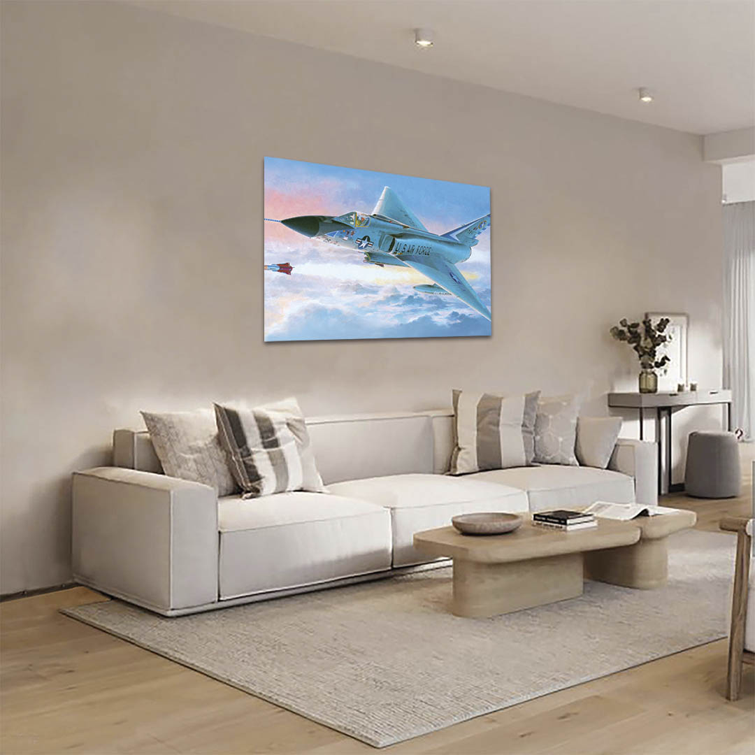 Cuadro Decorativo Avión Jet de Guerra #19 90 X 60
