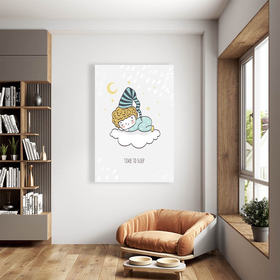 Cuadro Decorativo Infantil de Niño Durmiendo #22 60 X 40