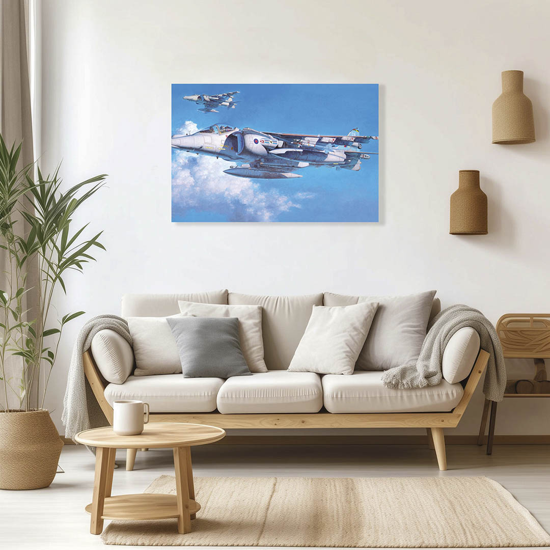 Cuadro Decorativo Avión Jet de Guerra #20 90 X 60