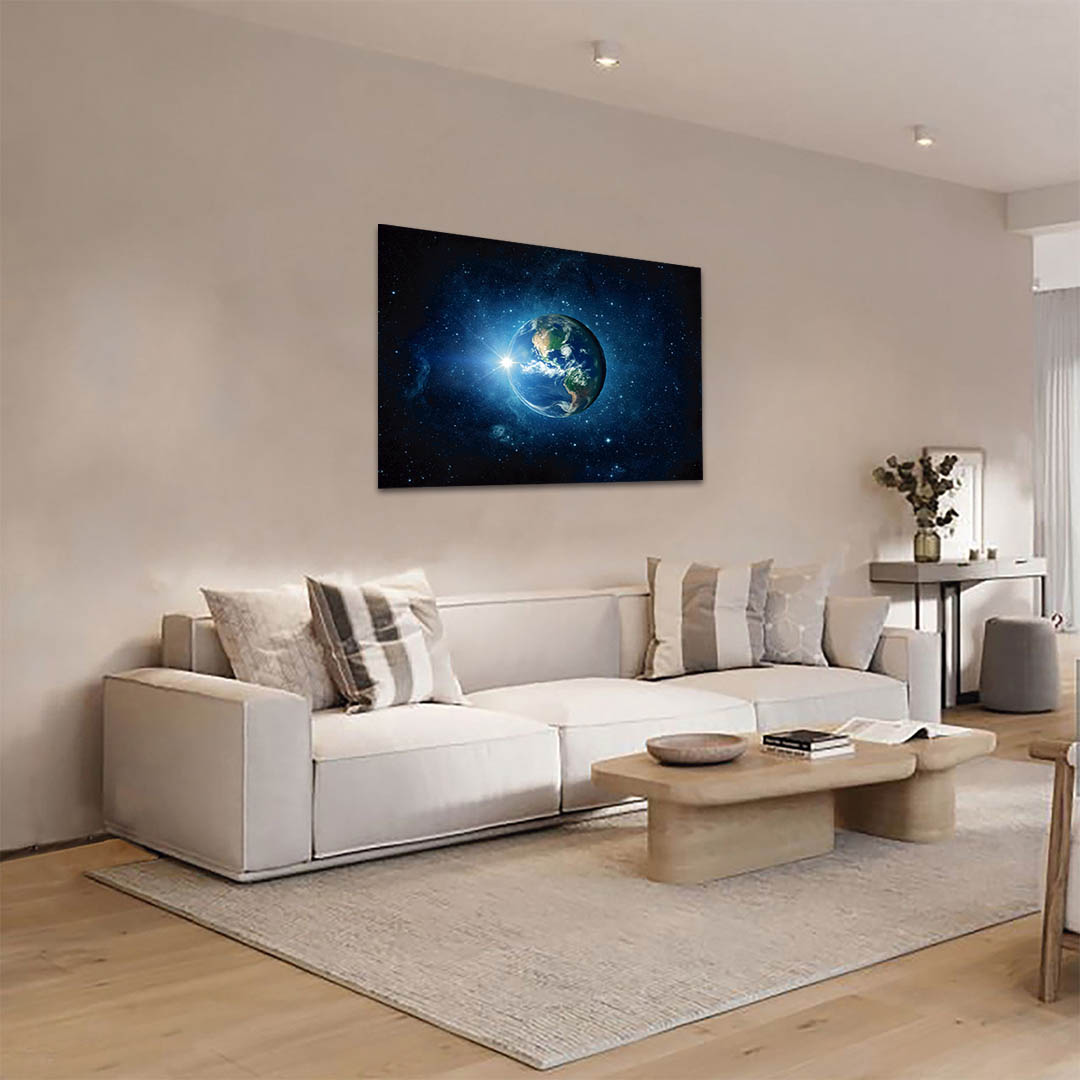 Cuadro Decorativo de la Tierra vista desde el Espacio #42 60 X 40
