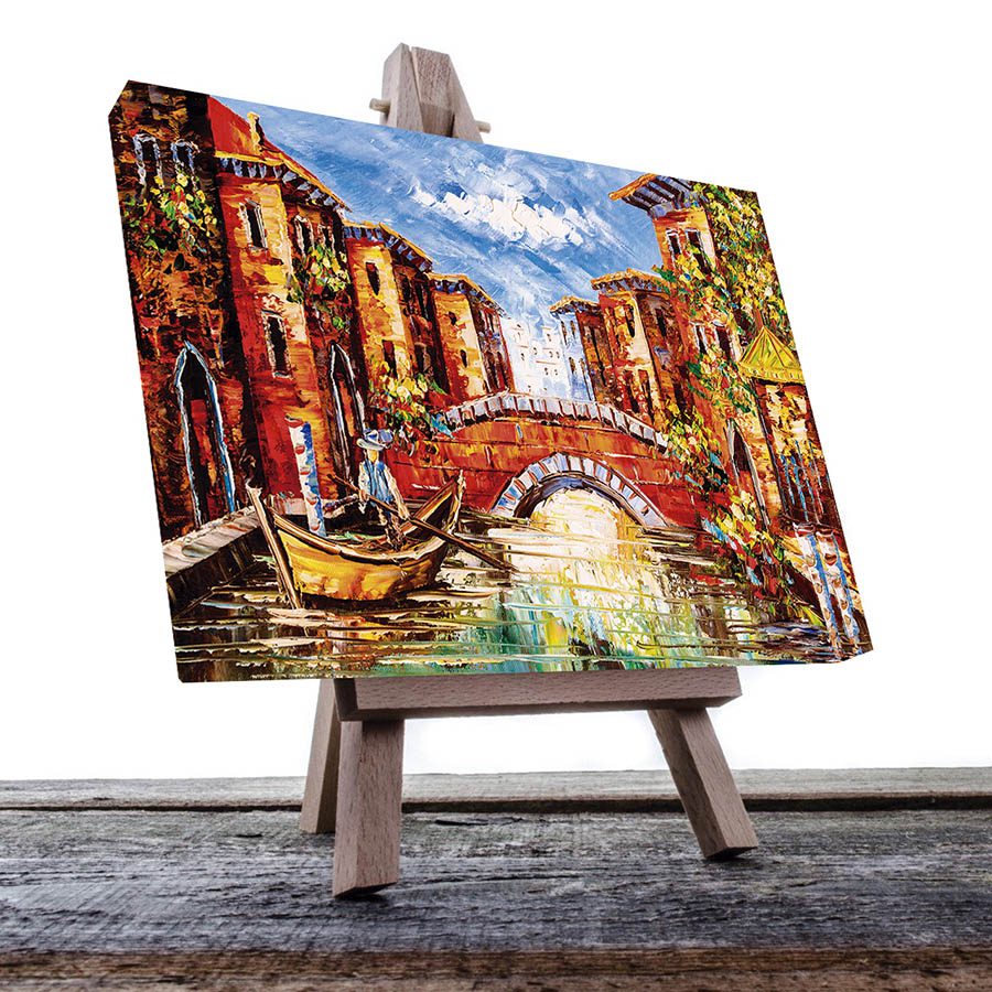 Cuadro Decorativo de Venecia Italia Estilo Oleo #26 60 X 40