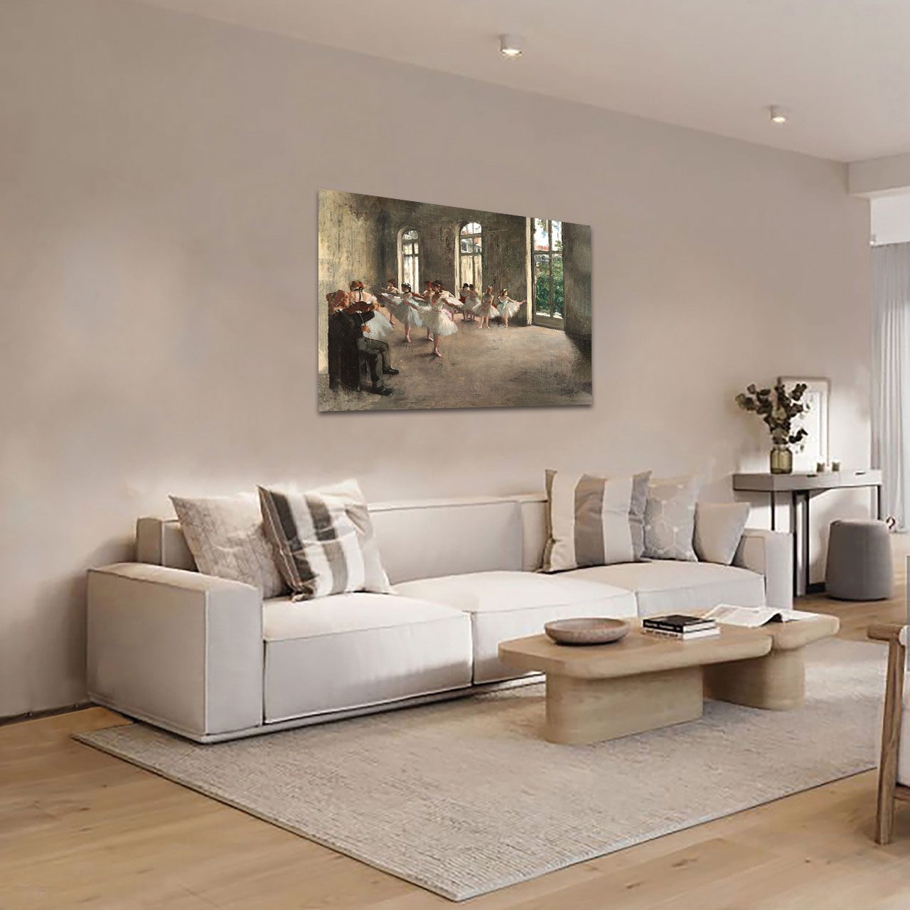Cuadro Decorativo Ensayo De Un Ballet En El Escenario Edgar Dagas 90 X 60