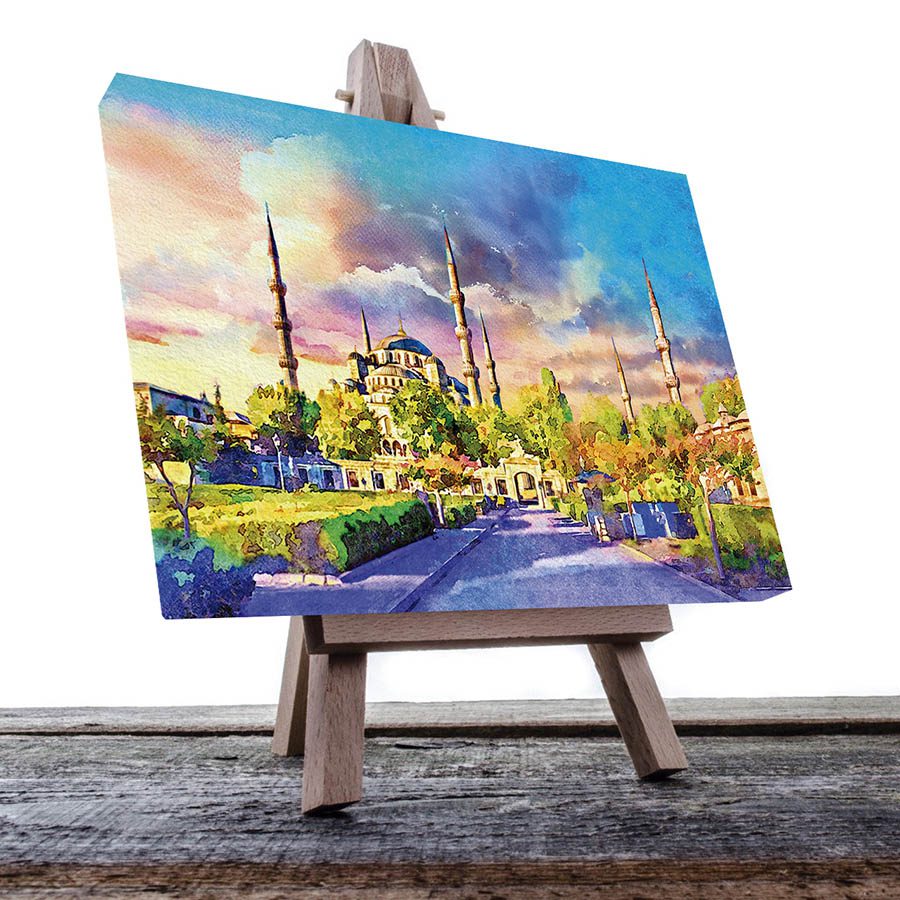 Cuadro Decorativo de Estambul Turquía Estilo Oleo #28 60 X 40