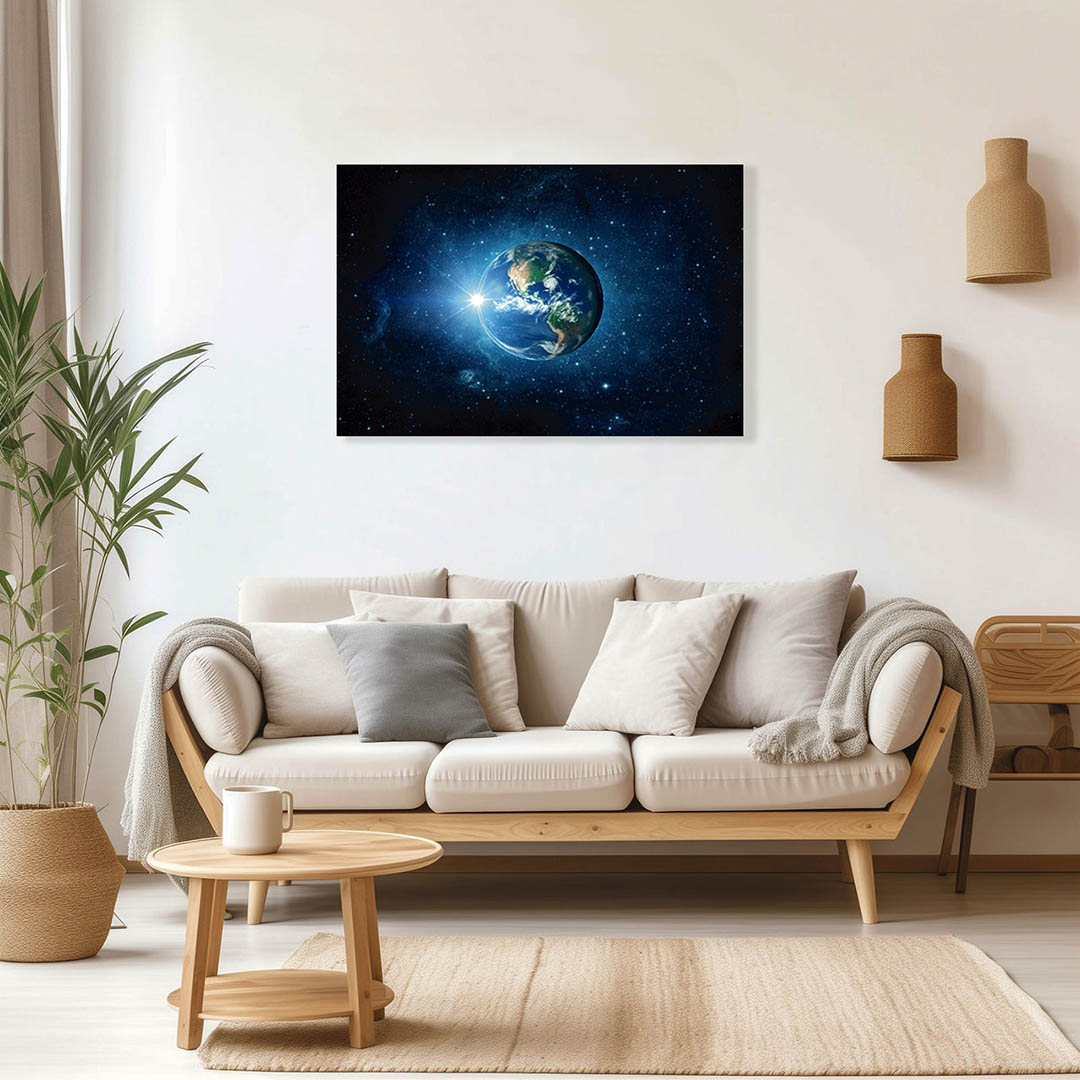 Cuadro Decorativo de la Tierra vista desde el Espacio #42 60 X 40