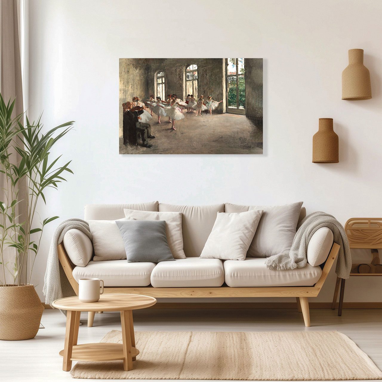 Cuadro Decorativo Ensayo De Un Ballet En El Escenario Edgar Dagas 90 X 60