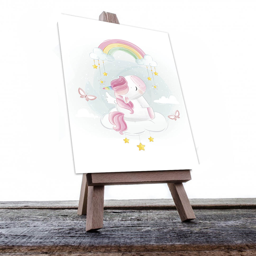Cuadro Decorativo Infantil Unicornio #54 60 X 40