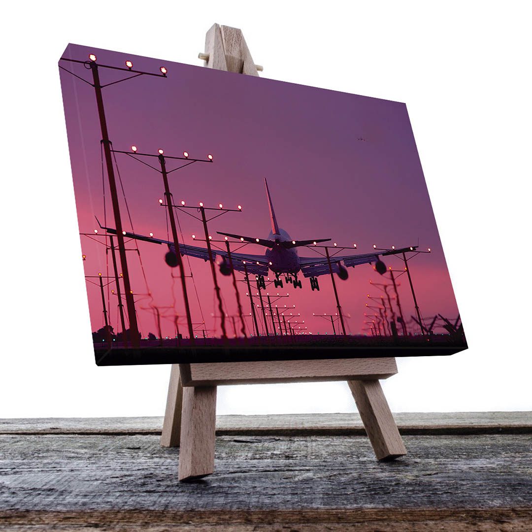 Cuadro Decorativo Avión aterrizando 90 X 60