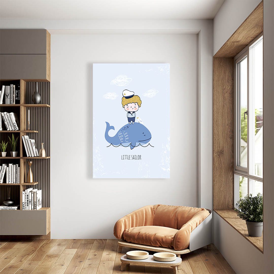 Cuadro Decorativo Infantil de Niño Marinero #18 60 X 40