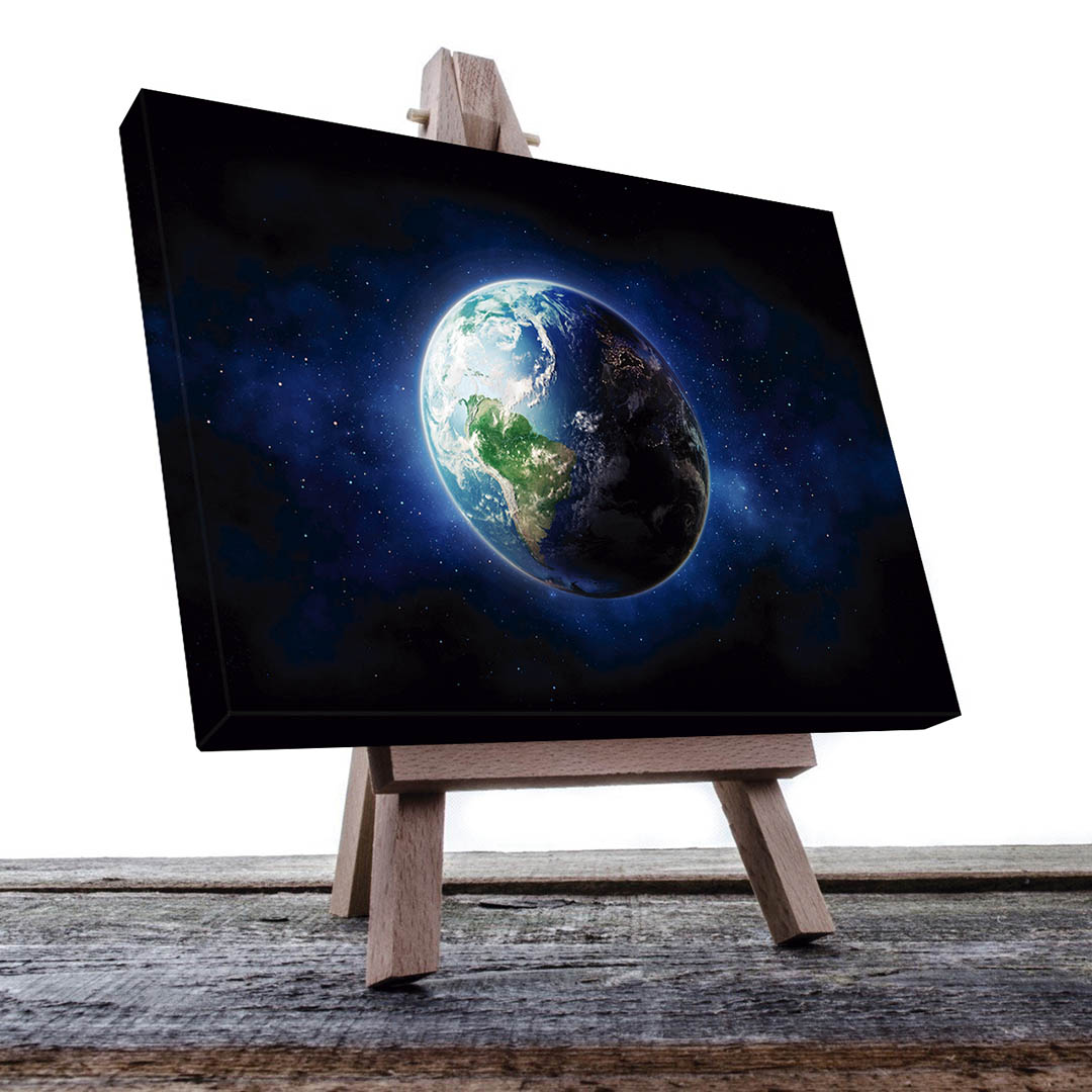 Cuadro Decorativo de la Tierra vista desde el Espacio #56 60 X 40