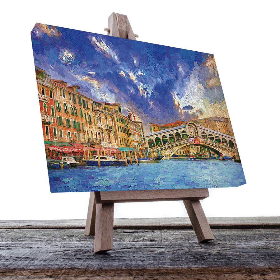 Cuadro Decorativo de Venecia Italia Estilo Oleo #27 60 X 40
