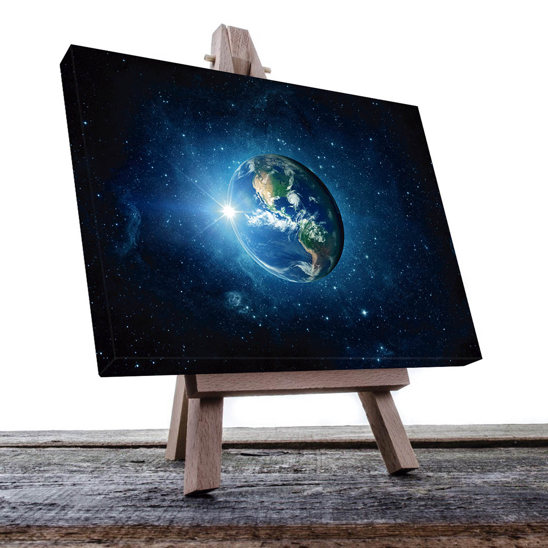 Cuadro Decorativo de la Tierra vista desde el Espacio #42 60 X 40