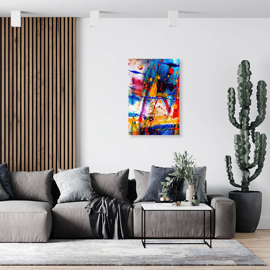 Cuadro Decorativo Abstracto Estilo Oleo #14V 60 X 40