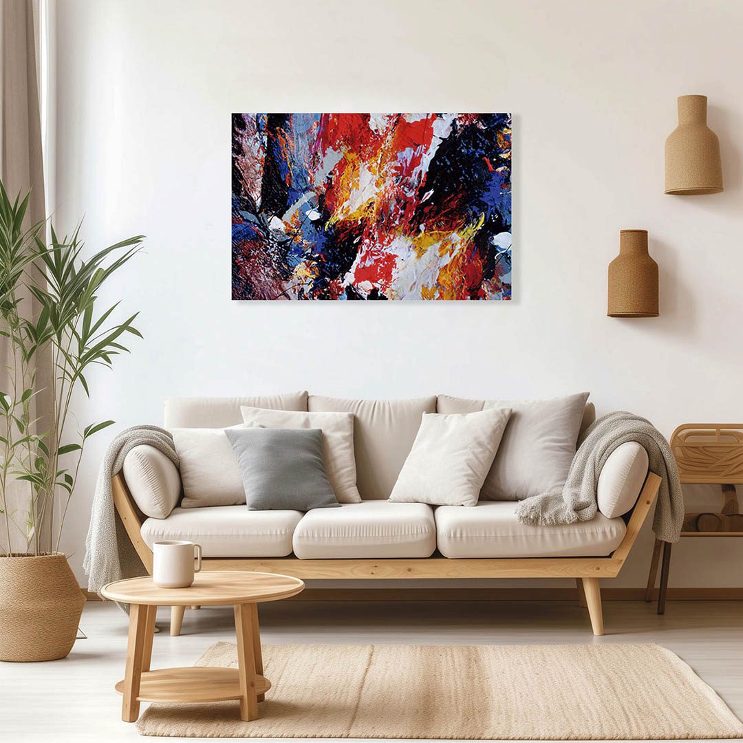 Cuadro Decorativo Abstracto Estilo Oleo #33 60 X 40