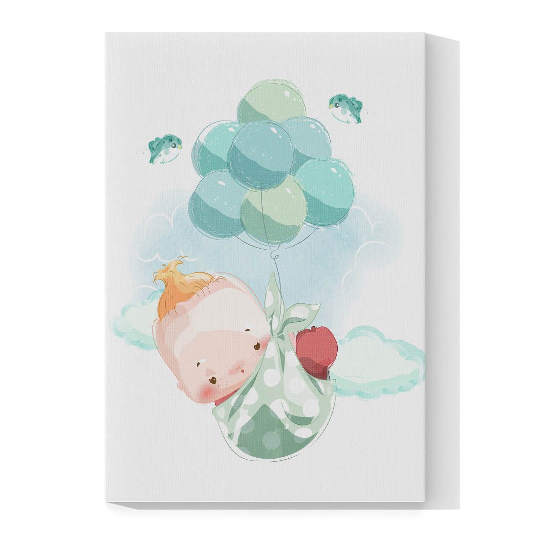 Cuadro Decorativo Infantil de Niño Sigueñas #18 60 X 40