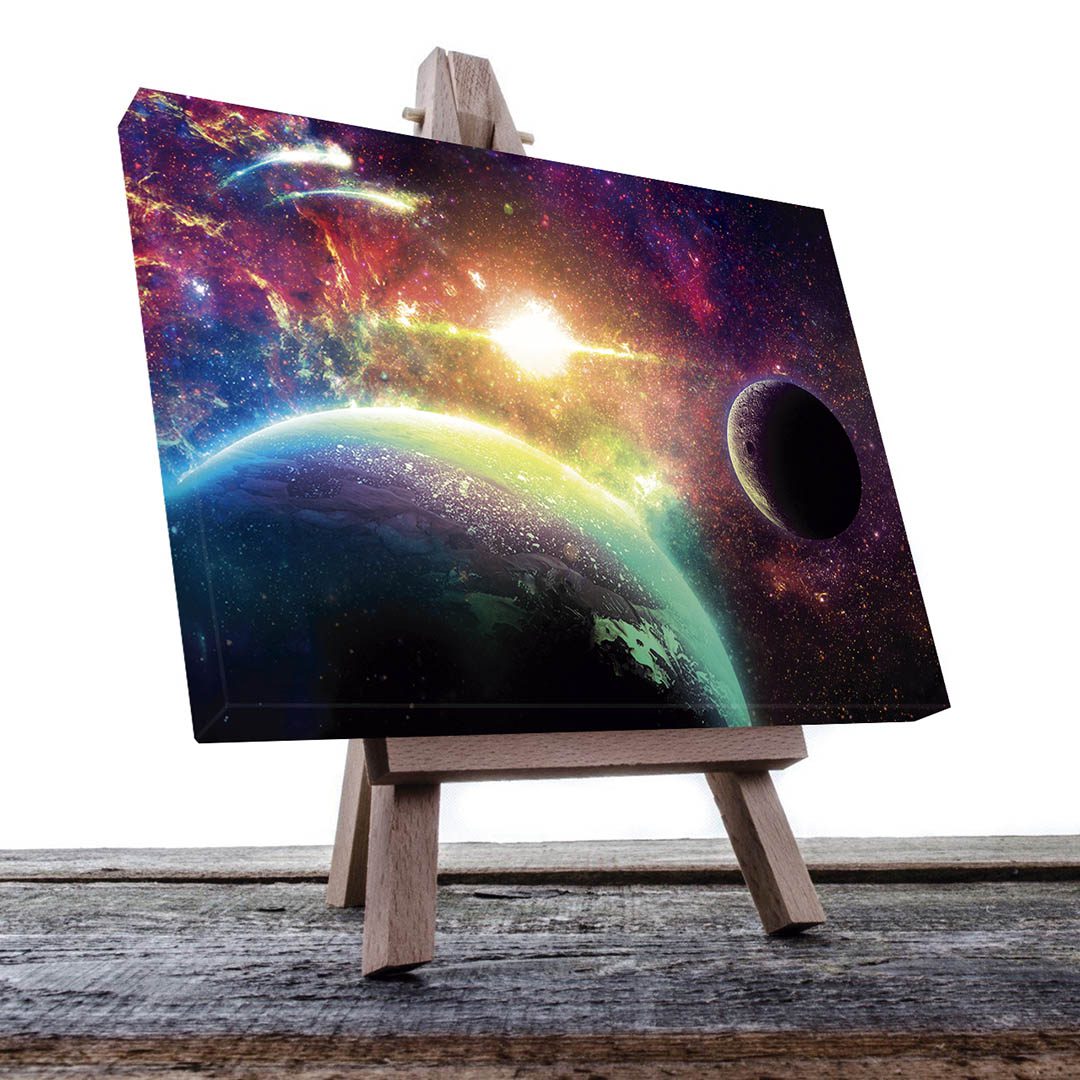 Cuadro Decorativo Sci-Fi de Planetas #50 60 X 40