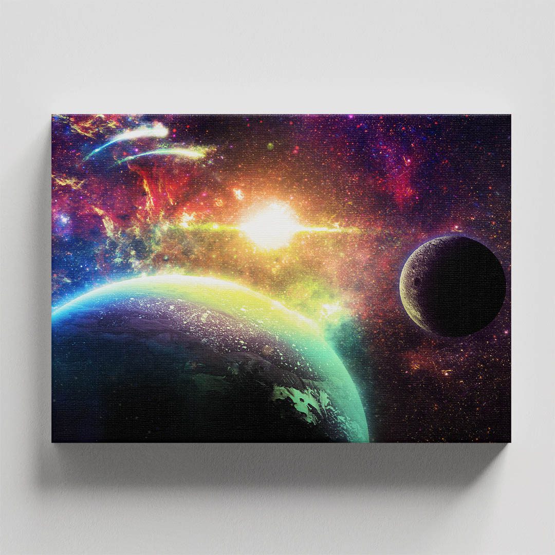 Cuadro Decorativo Sci-Fi de Planetas #50 60 X 40
