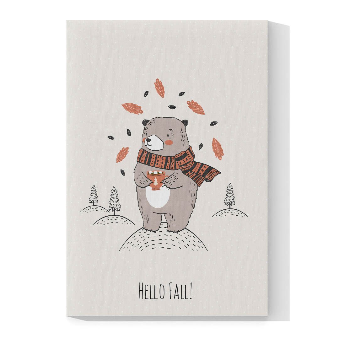 Cuadro Decorativo Infantil de Oso #31 60 X 40