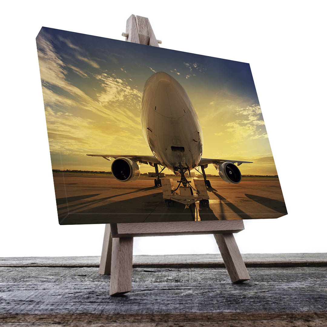 Cuadro Decorativo Avión de frente #2 90 X 60