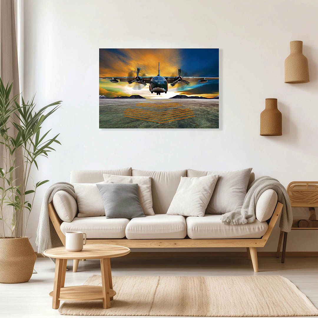 Cuadro Decorativo Avión bombardero de Hélice #8 90 X 60