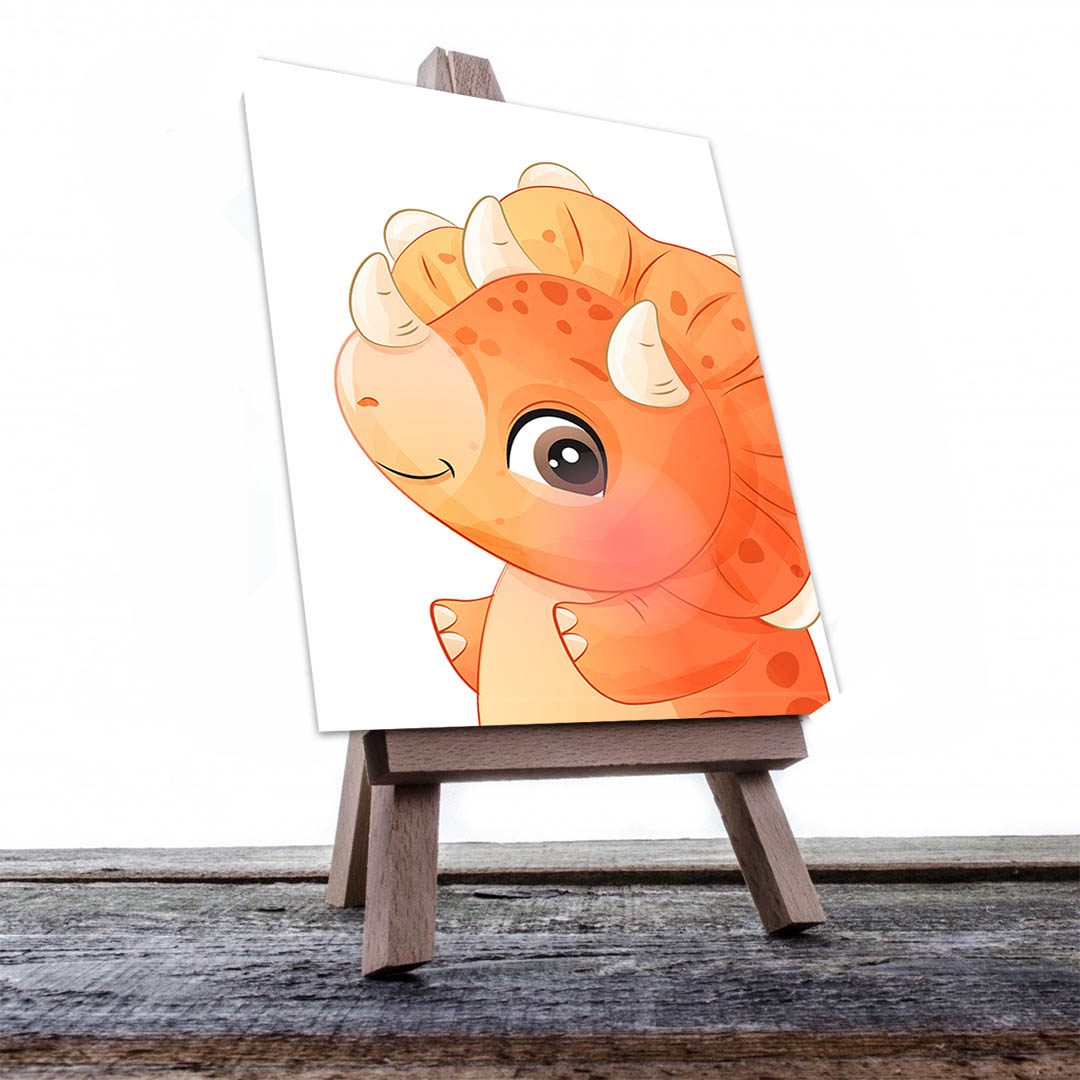Cuadro Decorativo Infantil de Dinosaurios #03 120 X 60