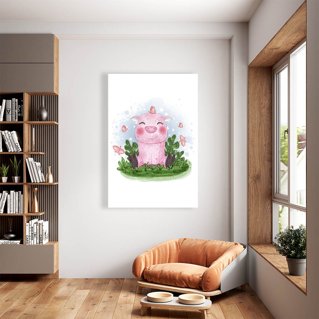 Cuadro Decorativo Infantil Puerquito #45 120 X 60