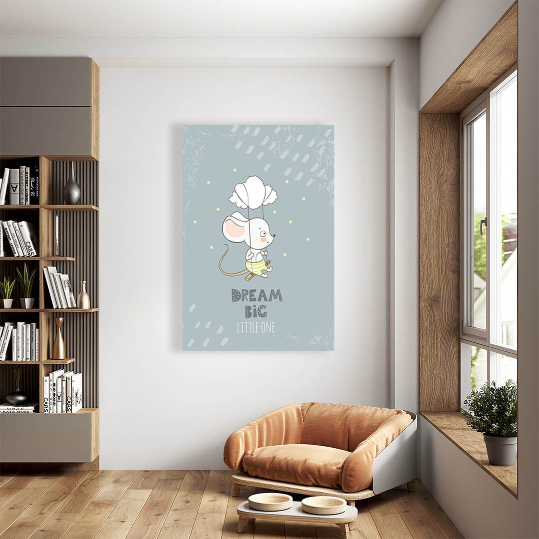 Cuadro Decorativo Infantil Ratón #36 120 X 60