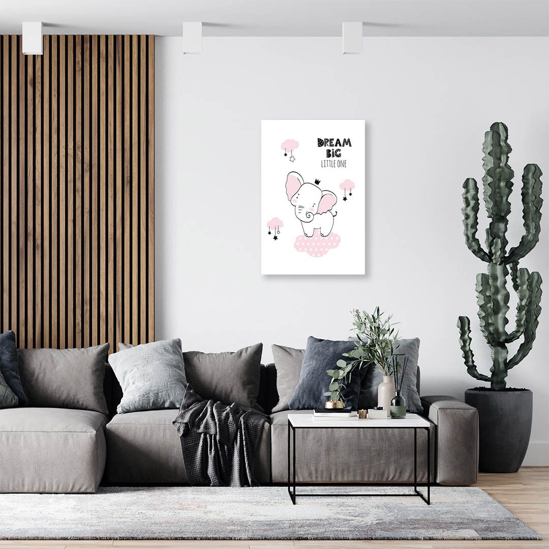 Cuadro Decorativo Infantil Elefante #26 120 X 60