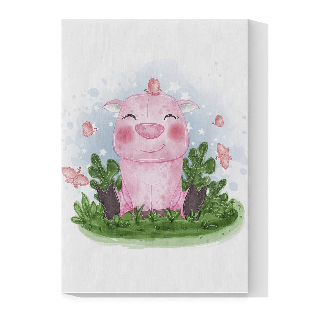 Cuadro Decorativo Infantil Puerquito #45 120 X 60