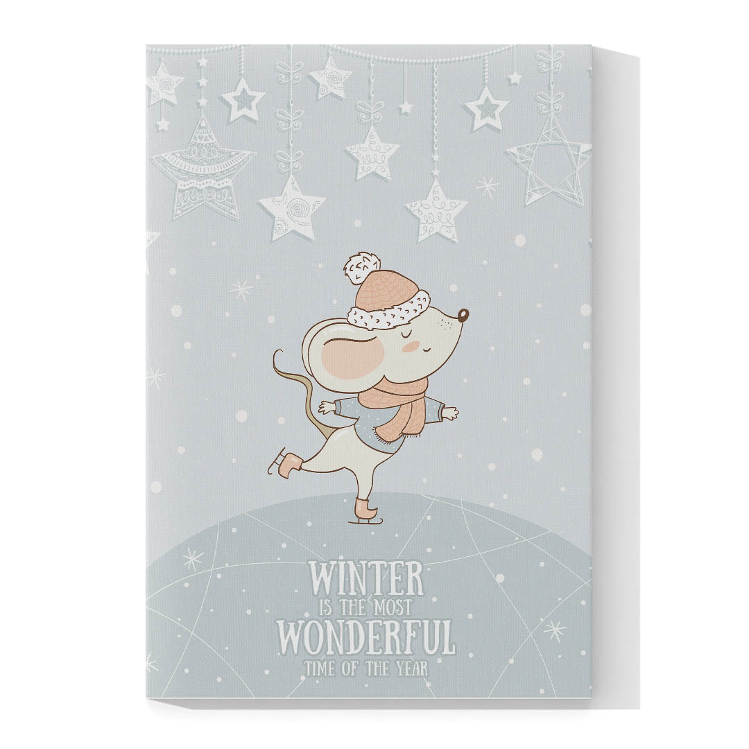 Cuadro Decorativo Infantil Ratón #34 120 X 60