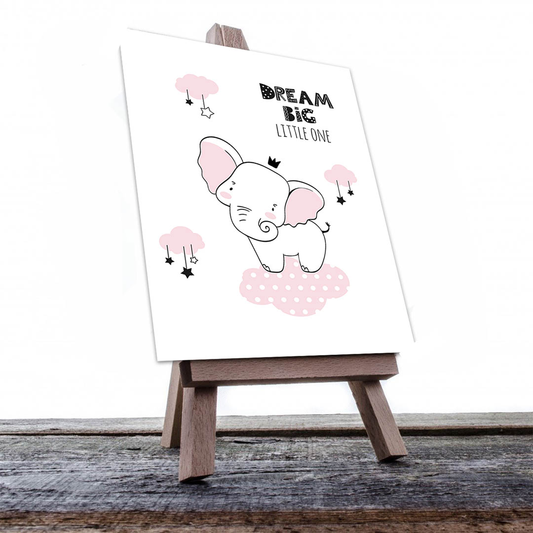 Cuadro Decorativo Infantil Elefante #26 120 X 60