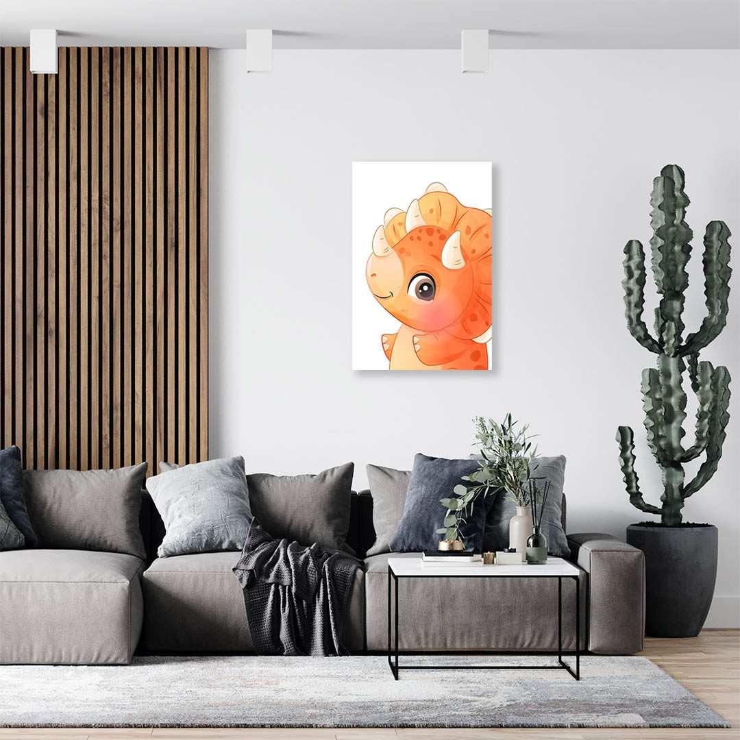 Cuadro Decorativo Infantil de Dinosaurios #03 120 X 60