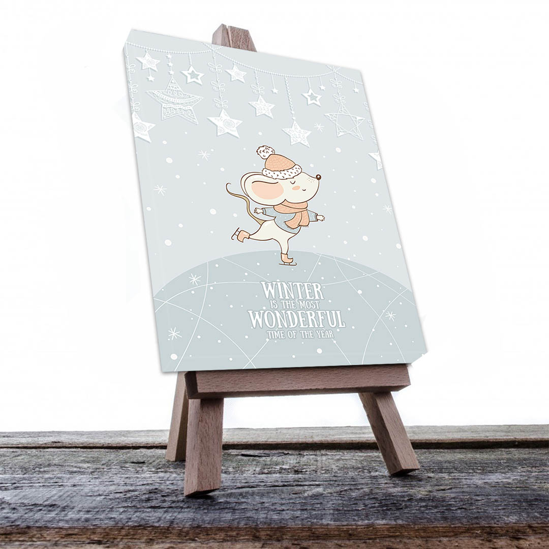 Cuadro Decorativo Infantil Ratón #34 120 X 60