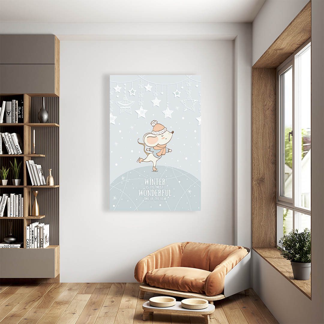 Cuadro Decorativo Infantil Ratón #34 120 X 60