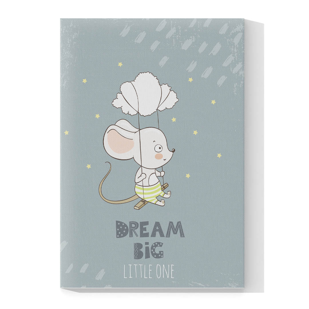 Cuadro Decorativo Infantil Ratón #36 120 X 60