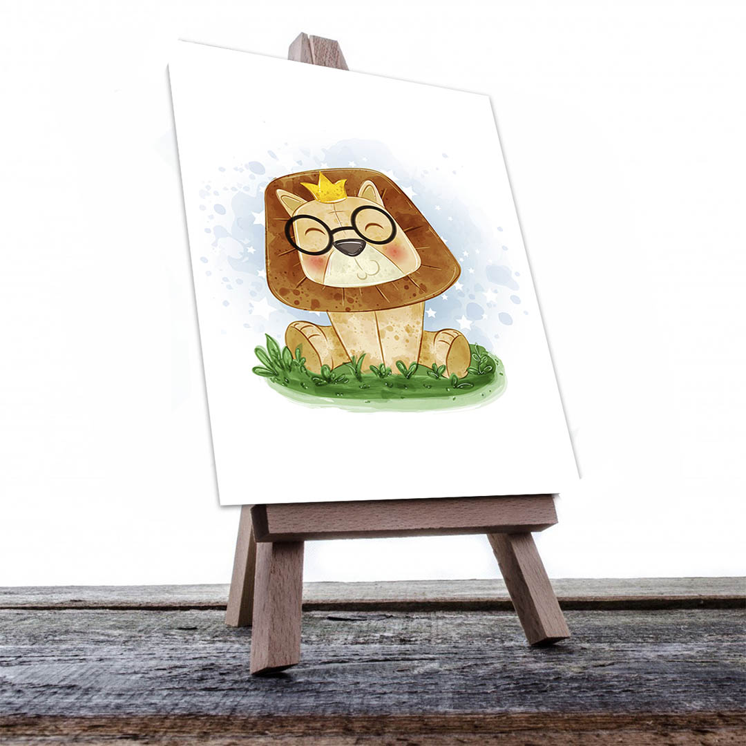 Cuadro Decorativo Infantil León #38 120 X 60