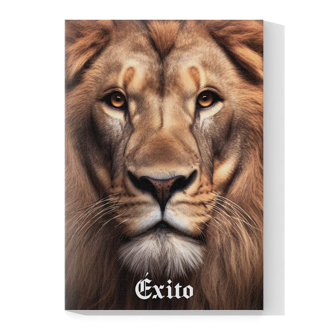 Set de 3 Cuadros Decorativos León, Pantera y Lobo – Enfoque, Ejecución, Éxito 45 X 30