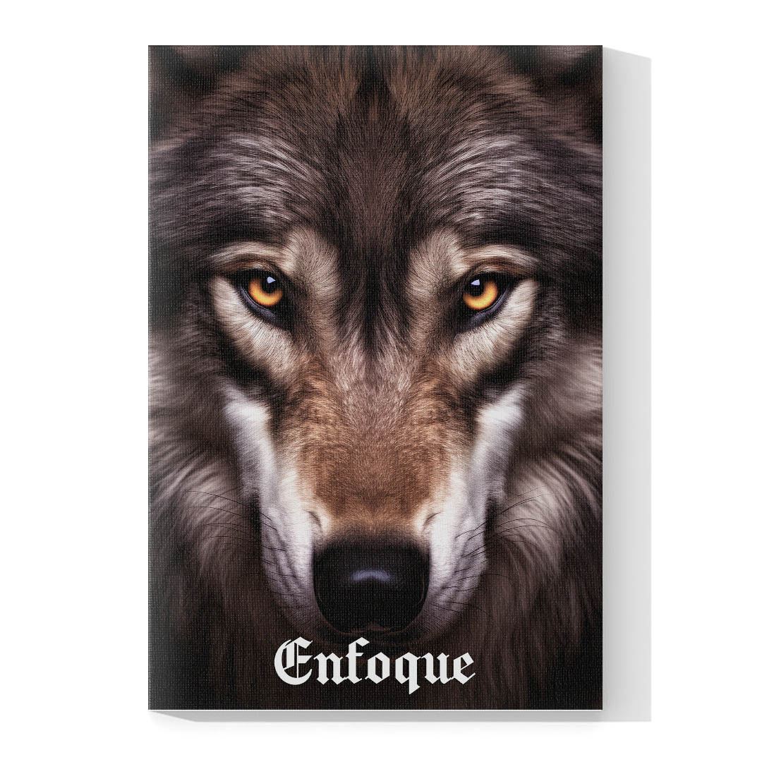 Set de 3 Cuadros Decorativos León, Pantera y Lobo – Enfoque, Ejecución, Éxito 45 X 30