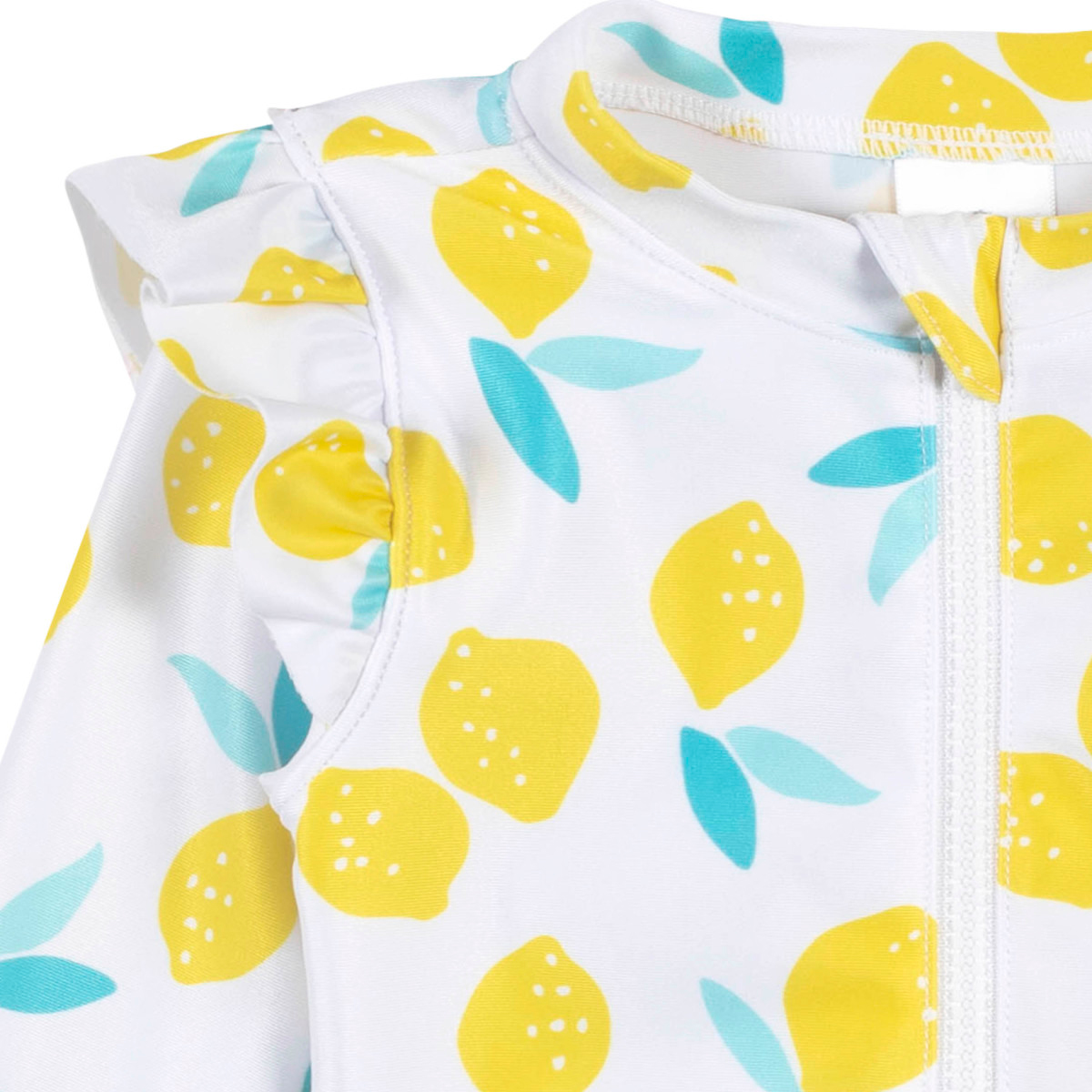 Traje de baño Gerber blanco diseño limones