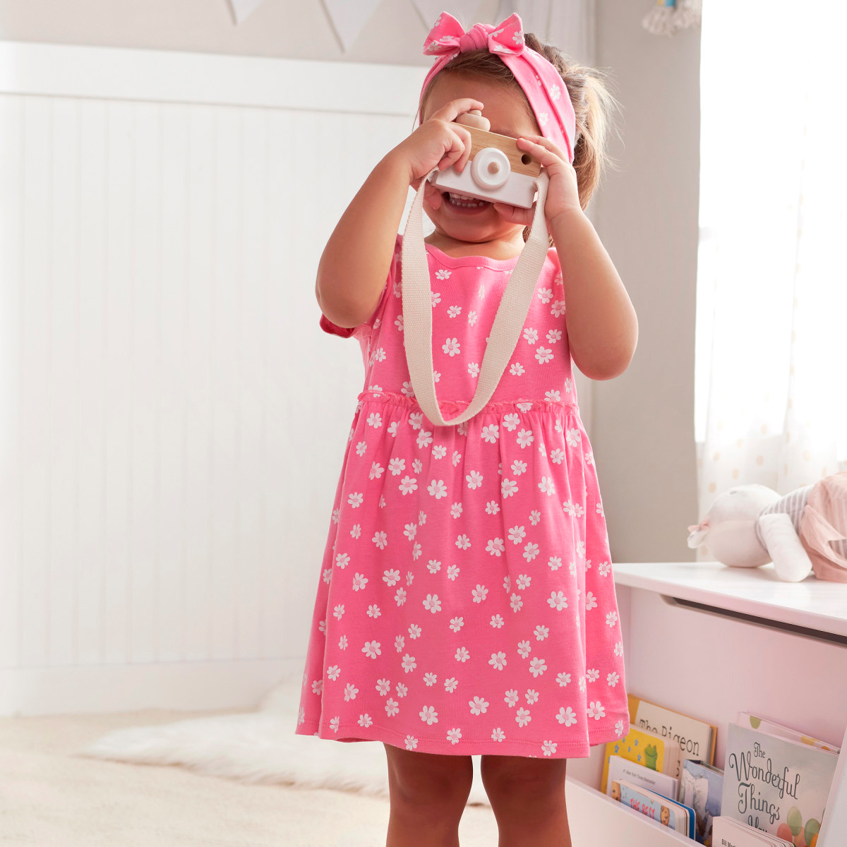 Vestido Gerber rosa set 3 piezas ropa bebe primavera